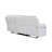 Blanche White Reclining Sofa With LED Lights