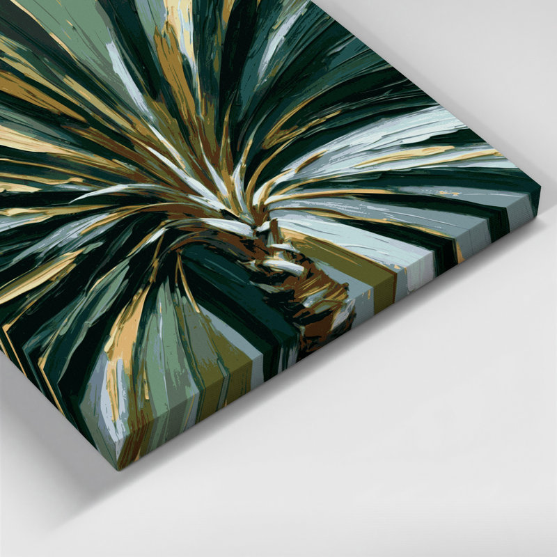 Art mural sur toile Botanical Fan, H 8 po x l 10 po
