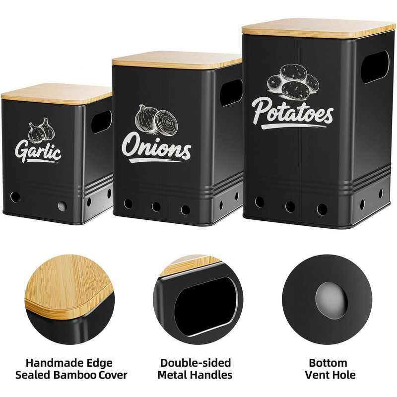 Potato Onion Garlic Storage Bins