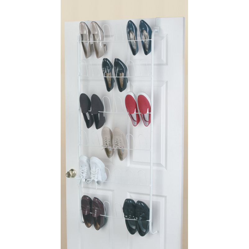 18-Pair Wall or Door Mount Shoe Rack