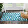 Tapis bleu Petrina