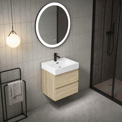 Meuble-lavabo flottant épais de 24 po (RTA)