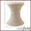 Table d'appoint en sablier, table d'appoint ronde en sablier, sablier et blanc-123493393