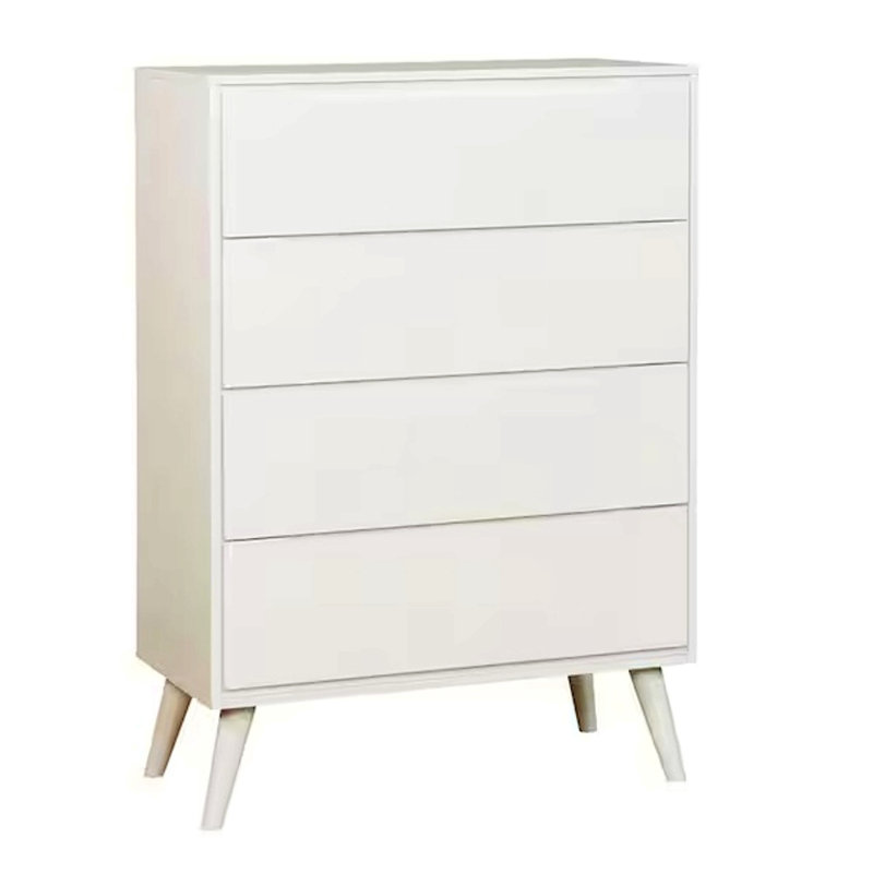 Commode 4 tiroirs Aliyha, Blanc