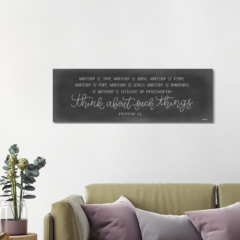 Sanctuary by Imperfect Dust - Panoramic Textual Art on Canvas, 40.64cm H x 121.92cm W x 3.81cm D, Wrapped Canvas