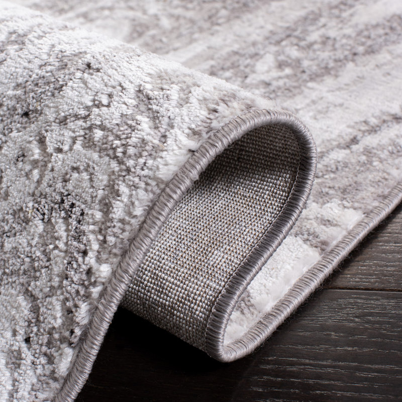 Tapis abstrait Deerfield Performance, Carré 6 pi 7 po