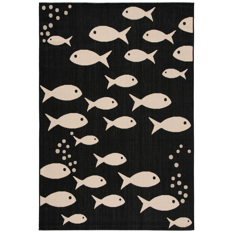 Teneyck Performance Indoor/Outdoor Area Rug, Rectangle 4' x 5'7"