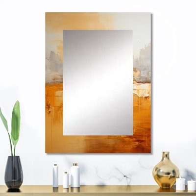 Amber Glow I - Landscapes Decorative Mirror On Metal