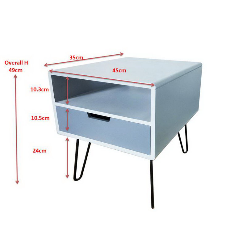 45cm W Bedside Table