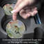 Hummingbird in Flight, ensemble de 2 sous-verres de voiture en pierre absorbants