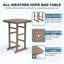 Tables de patio Hdpe peu encombrantes au design moderne pour recevoir