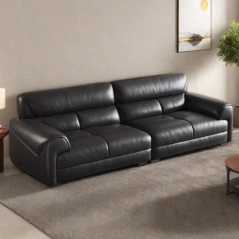 Canapé simple moderne de style rétro, H 32,28 po x l 98,42 po x P 39,37 po, 3