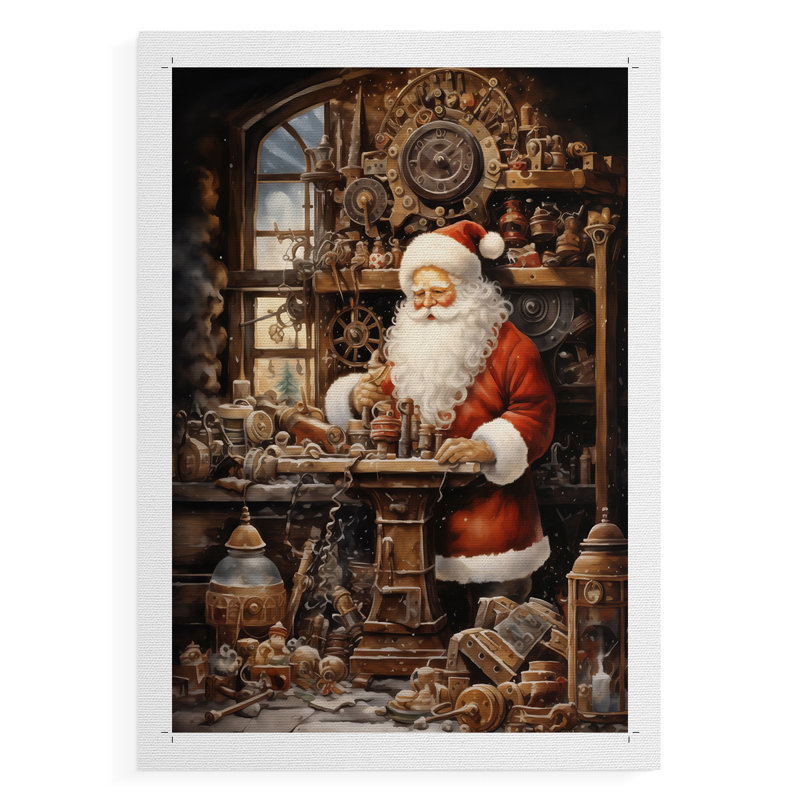 Art de Noël des Fêtes de Noël - Impression sur toile seulement - non encadrée, H 48 po x l 32 po