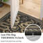 Tapis d'intérieur gris foncé à motif floral champêtre, lavable, 152 x 213 cm (5 x 7 pieds), idéal pour le salon, la chambre ou la salle à manger. Doux, imitation laine à poils courts, pliable, avec envers antidérapant en TPR, résistant aux taches et facile d'entretien.
