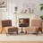 Upholstered Accent Chair with Wooden Legs-763807178