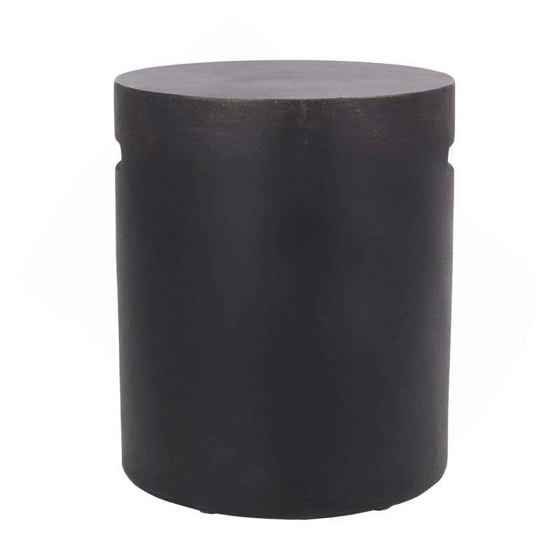 Outdoor Lightweight Concrete Side Table,Copper