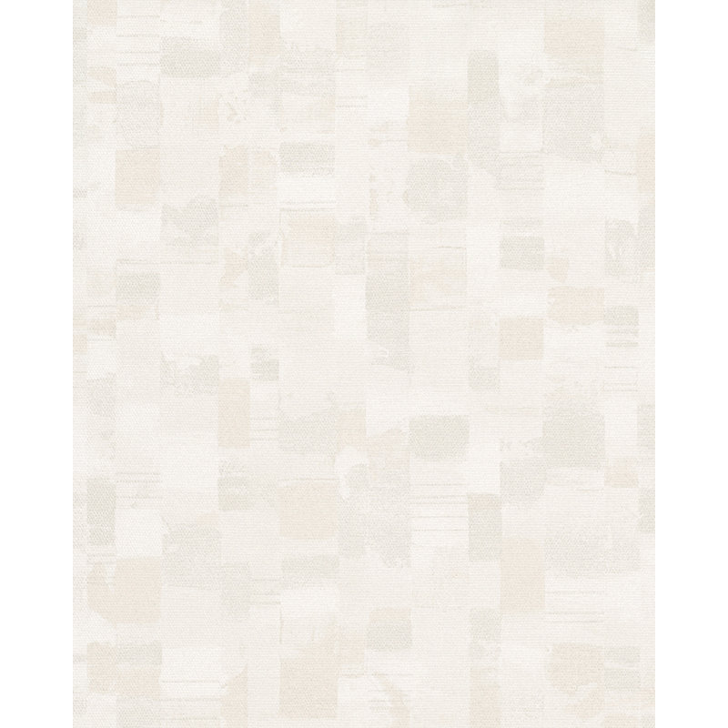 Hilson 53cm x 10.05cm Textured Matt Paste the Wall Wallpaper Roll, Light Cream