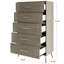 Commode 5 tiroirs Carbajal