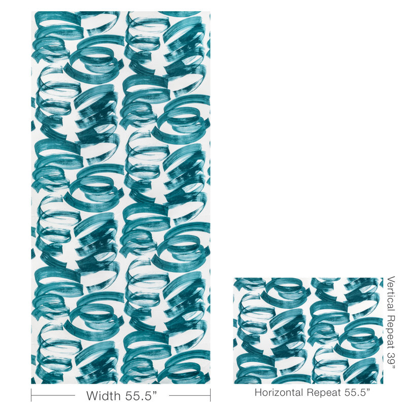 Rhapsody Laryo Print Fabric, Lagoon