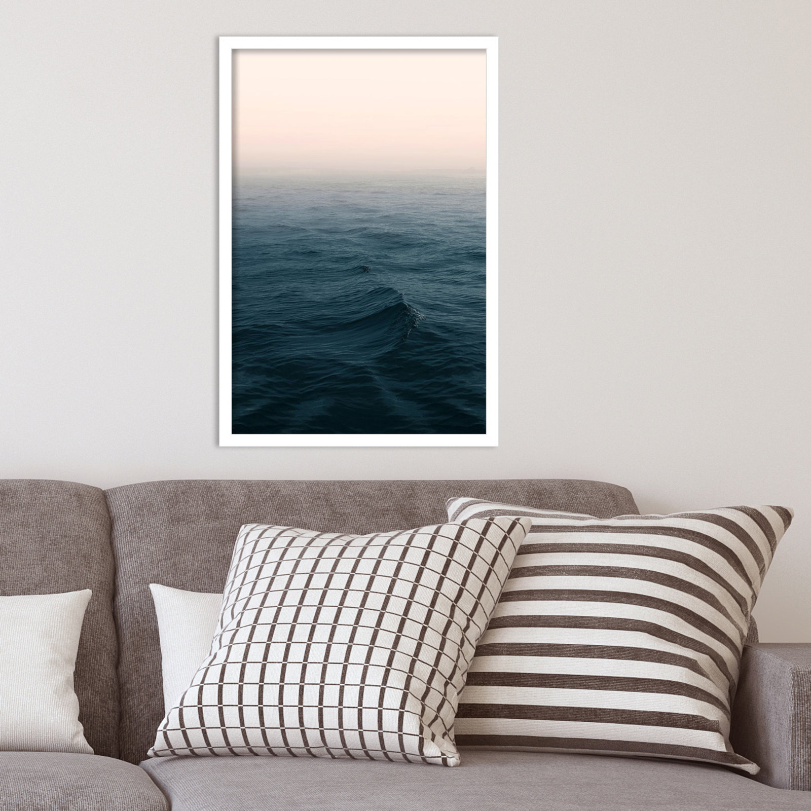 Ocean by Ian Winstanley, White, 17" W x 25" H
