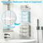 Porte-serviettes mural vertical avec tablette - Organisateur de salle de bain peu encombrant pour serviettes roulées, peut contenir jusqu'à 6 grandes draps de bain, fabrication robuste en acier inoxydable-114730063