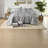 Stylish Gray Bedding Sets, Polyester Comforter With Modern Design