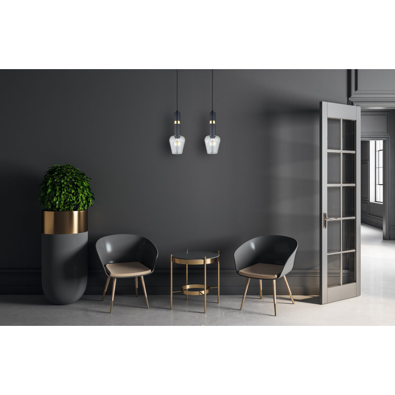 Damia 2 - Light Kitchen Island Pendant, Black/Gold