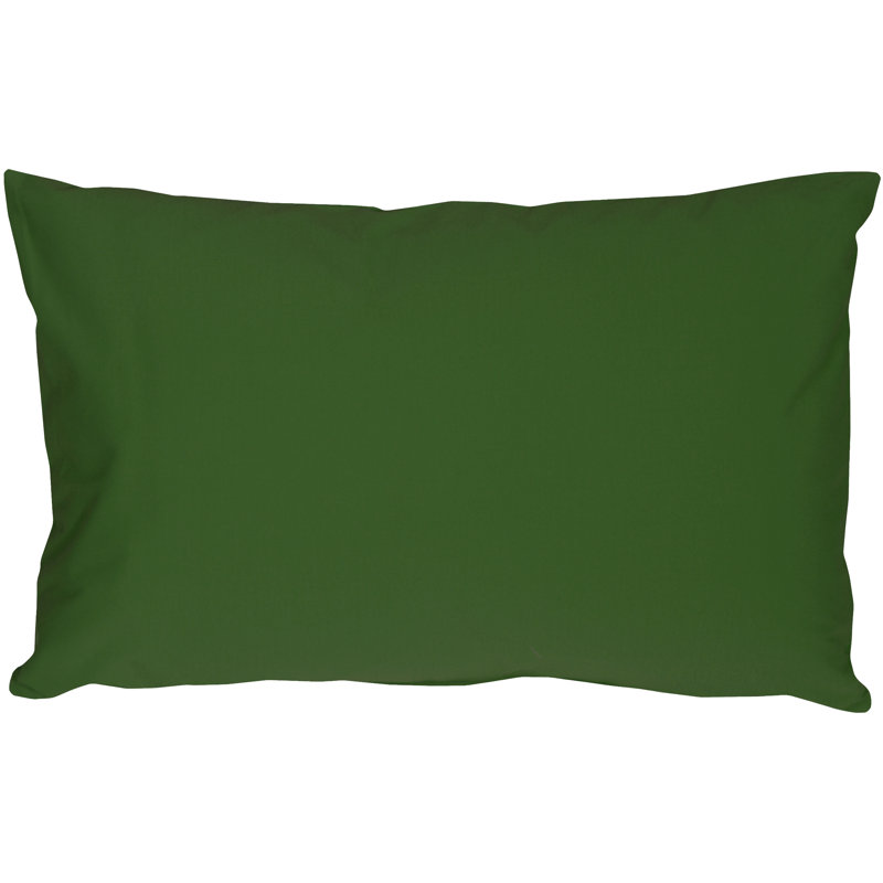 Coussin décoratif lombaire Caravan, H 12 po x l 19 po x P 6 po, Vert forêt