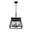 4 - Noir doré rétro - Luminaire antique pour la salle à manger de cuisine réglable avec chaîne