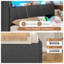 Daybed with Storage Drawers, Corner Bed with Charging Station LED Light,Sofa Bed with Upholstered Headboard No Mattress-510272994