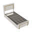 UK & EU Velvet Ottoman Bed with Fluted Gold-Trim Headboard, Luxury Gas-Lift Storage Bed, Beige/Black-1968579383-2049530070