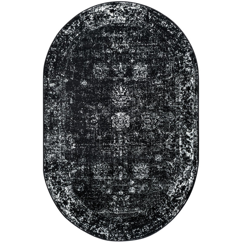 Anneliesse Oriental Indoor Rug, Oval 5'3" x 8'