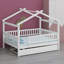 Lit maison avec lit gigogne-406374378