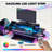 Gaming Desk With Storage, Computer Table With Power Outlets And LED Lights,For Home And Office-1978388860