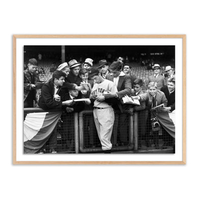 Alphon "Joe DiMaggio Signing Autographs" Print