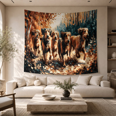 Tapisserie murale «Dogs Otterhound»