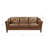 Kimo Top Grain Leather Sofa with Memory Foam and Springs Seating