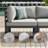 Anevaeh 8-Person Outdoor Patio All-Aluminum Sectional Conversation Set with Fire Pit Table and Cushions-1131677161