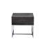 22" X 20" End Table With Grey Oak Surface And Detailing Depth Width Height In &