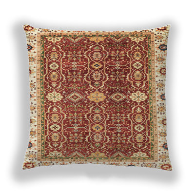Abstract Microsuede Throw Pillow