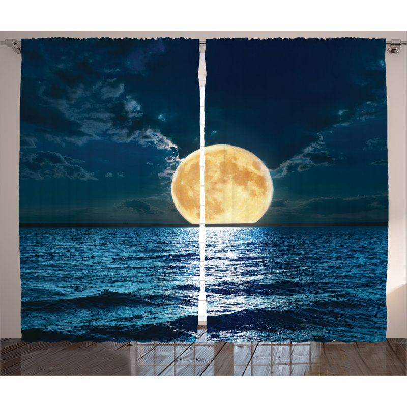 Semi-Sheer Rod Pocket Curtain Panels, 54" x 90"