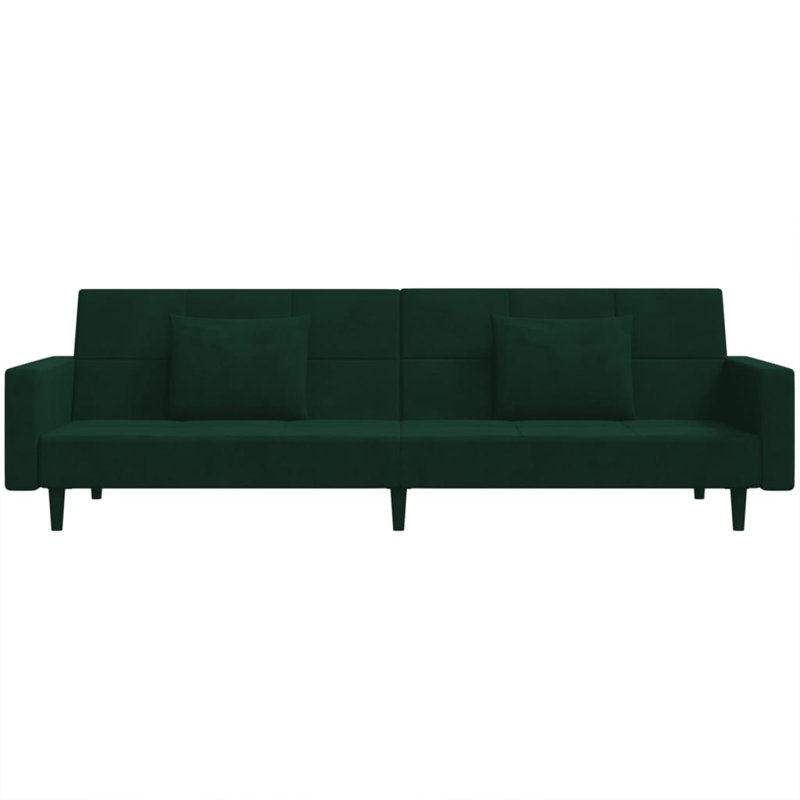 Ruo Upholstered 86.6'' Sofa, Dark Green Velvet