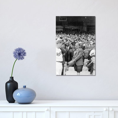 Richard Nixon (1913-1994) by Warren Leffler - Wrapped Canvas Print