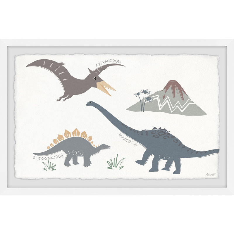 «Boxx Dinosaur Species», reproduction encadrée, H 12 po x l 18 po x P 1,5 po