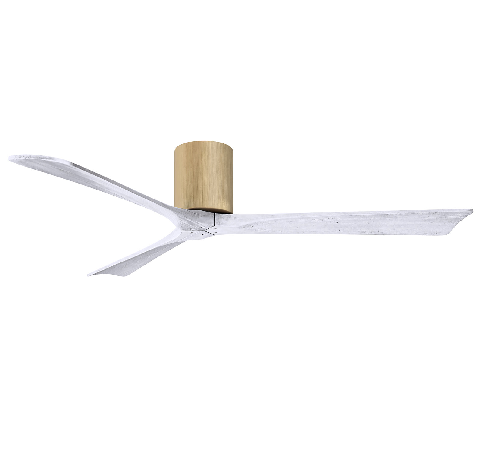 Olivier 72" Ceiling Fan, Matte White, Light Maple, 60"