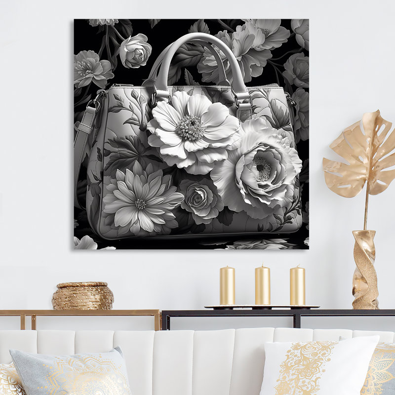 Sac à main Elegance Floral, H 36 po x l 36 po