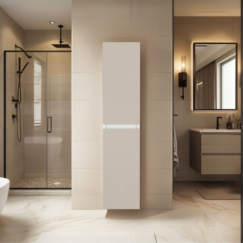 Solution de rangement murale moderne pour deux pièces Nettleton