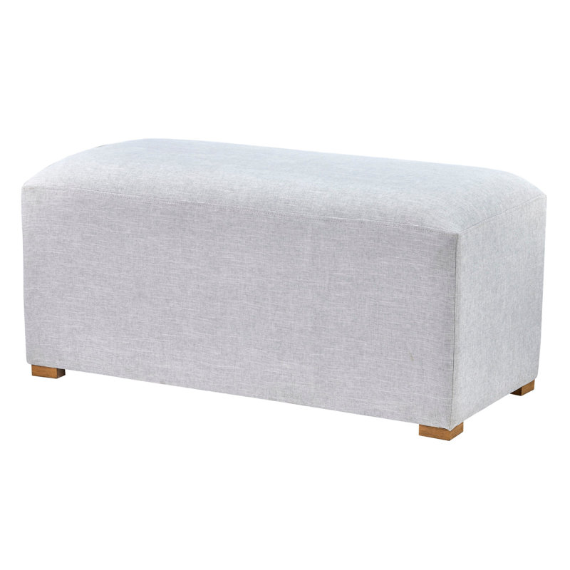 Banc d'appoint rembourré Ethan, stuc
