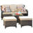 Caberfae Wicker 5 - Person Patio Conversation Set with Cushions-1914073221-1998721498