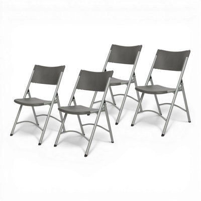 Hampden Furnishings Gwyneth Plastic Stackable Folding Chair 